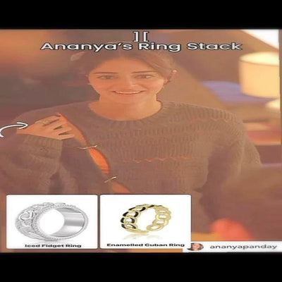 ICED CUBAN FIDGET RING