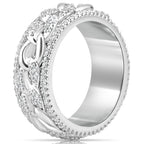 ICED CUBAN ROTATABLE RING